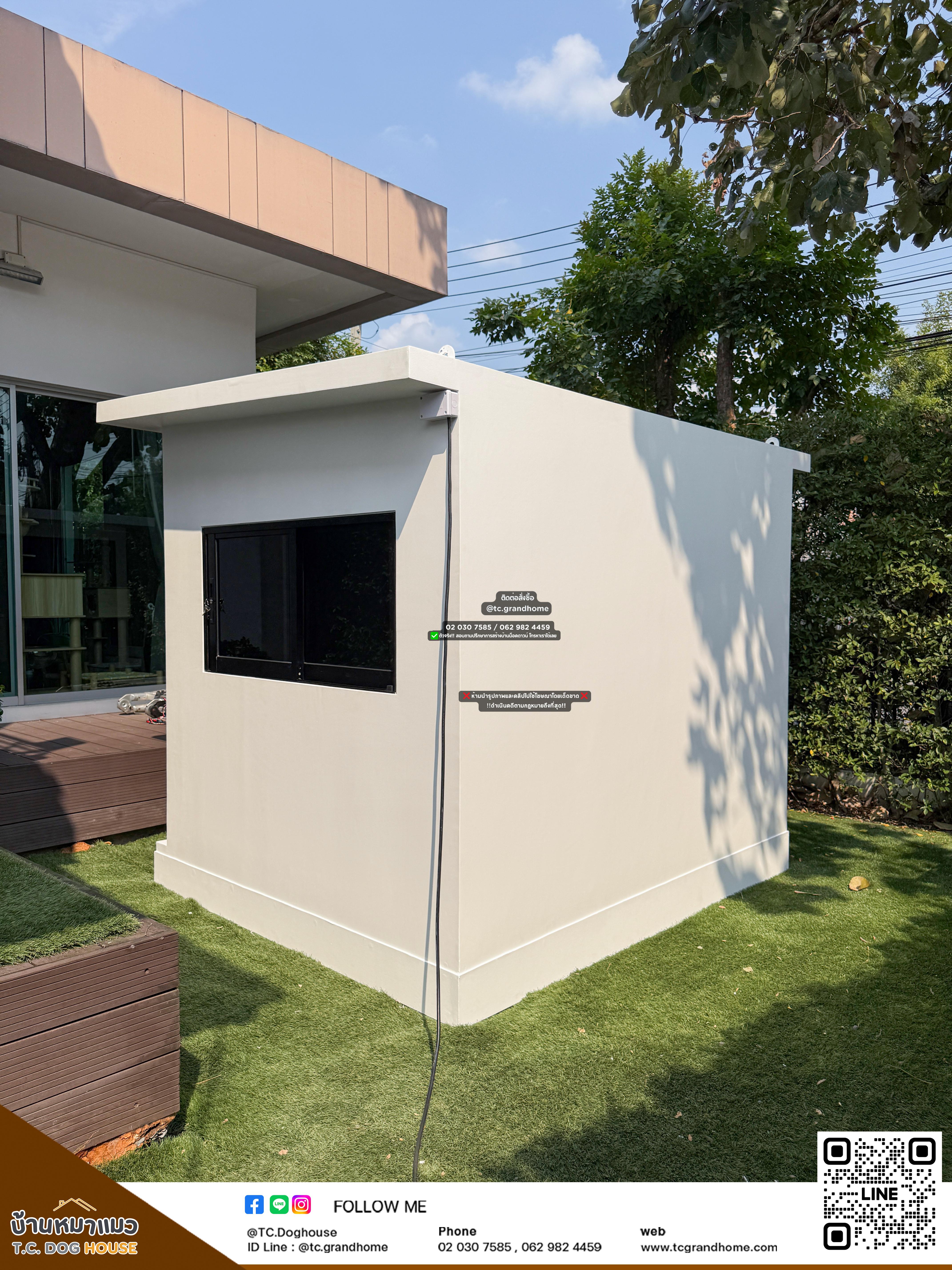 บ้านหมา บ้านแมว แบบ 6 โมเดิร์นสไตล์ ขนาด 180x230x200cm. - Image 4