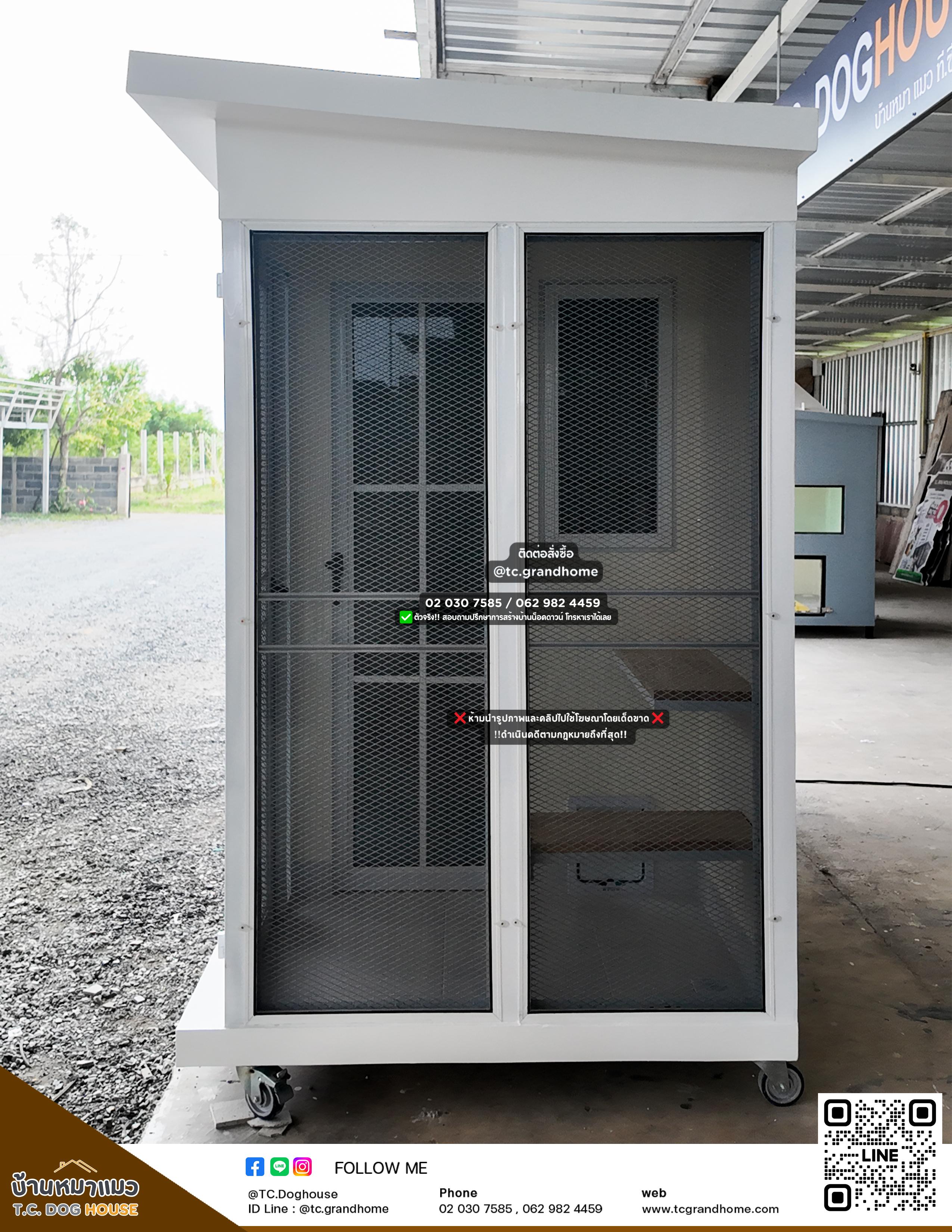 บ้านหมา บ้านแมว แบบ 18 คลาสสิคสไตล์ ขนาด 130x300x220cm. - Image 6