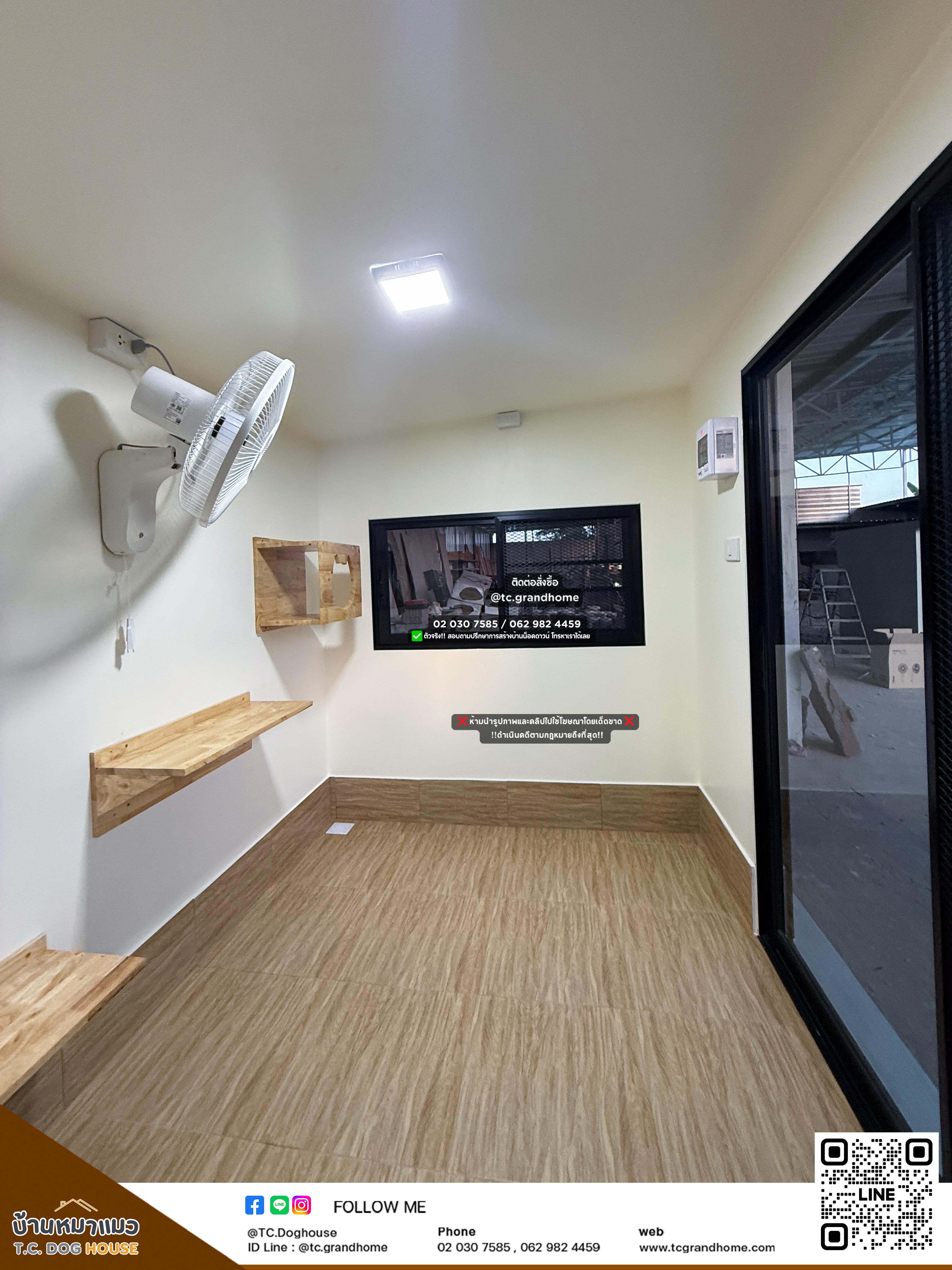 บ้านหมา บ้านแมว แบบ 6 โมเดิร์นสไตล์ ขนาด 180x230x200cm. - Image 10