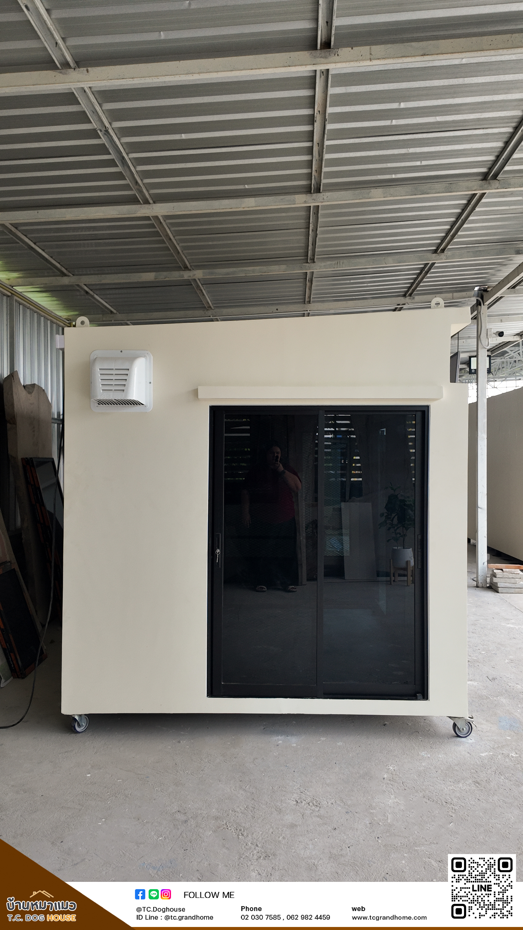 บ้านหมา บ้านแมว แบบ 19 คลาสสิคสไตล์ ขนาด 220x380x220cm. - Image 5