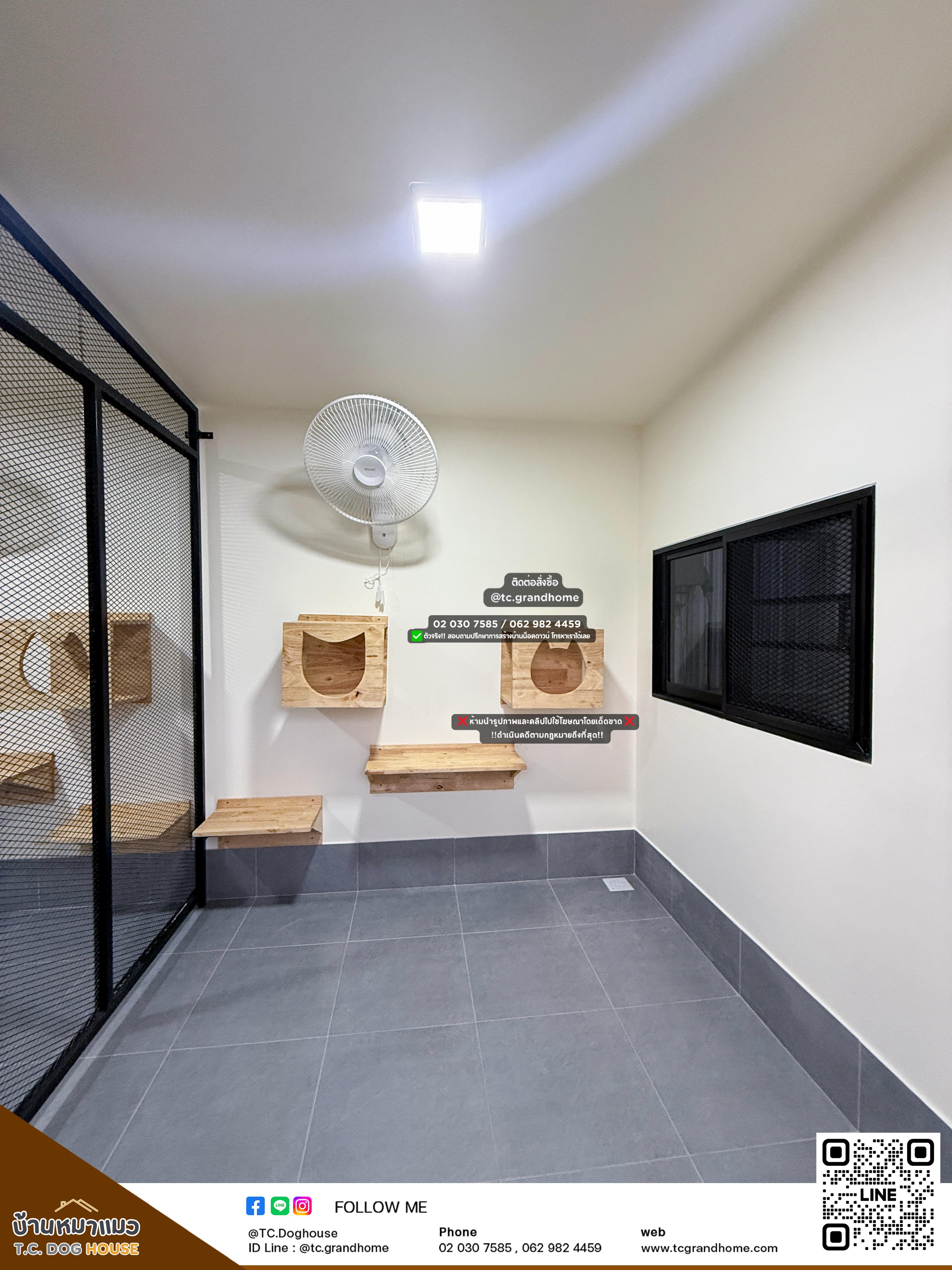 บ้านหมา บ้านแมว แบบ 19 คลาสสิคสไตล์ ขนาด 220x380x220cm. - Image 10