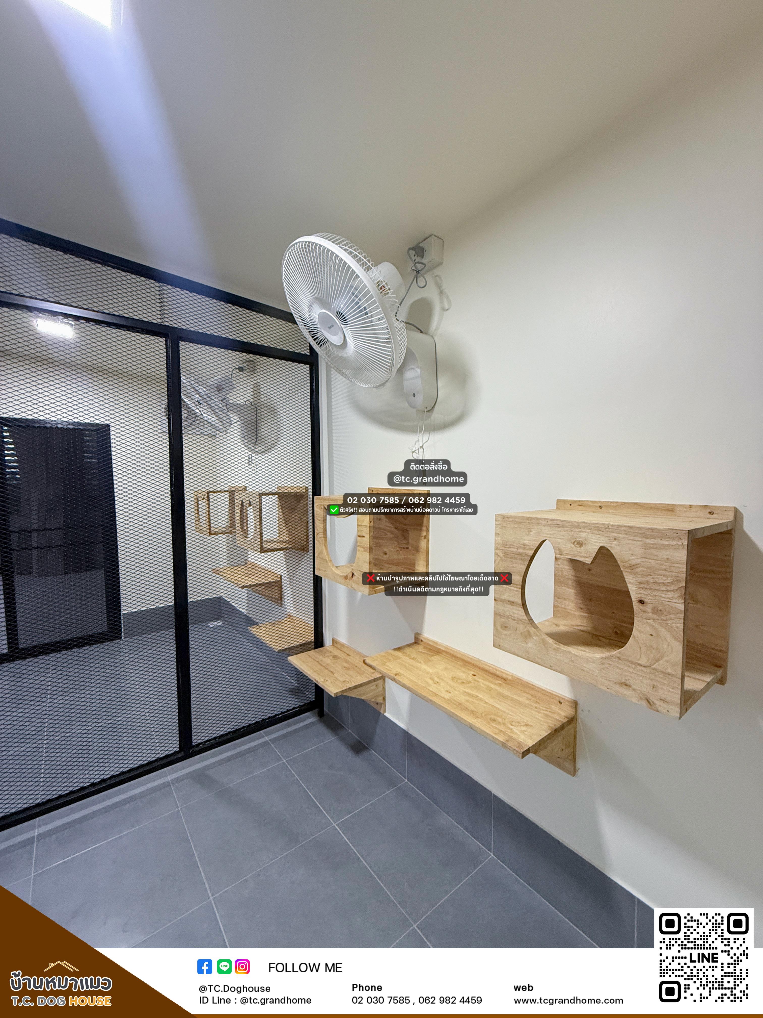 บ้านหมา บ้านแมว แบบ 19 คลาสสิคสไตล์ ขนาด 220x380x220cm. - Image 8
