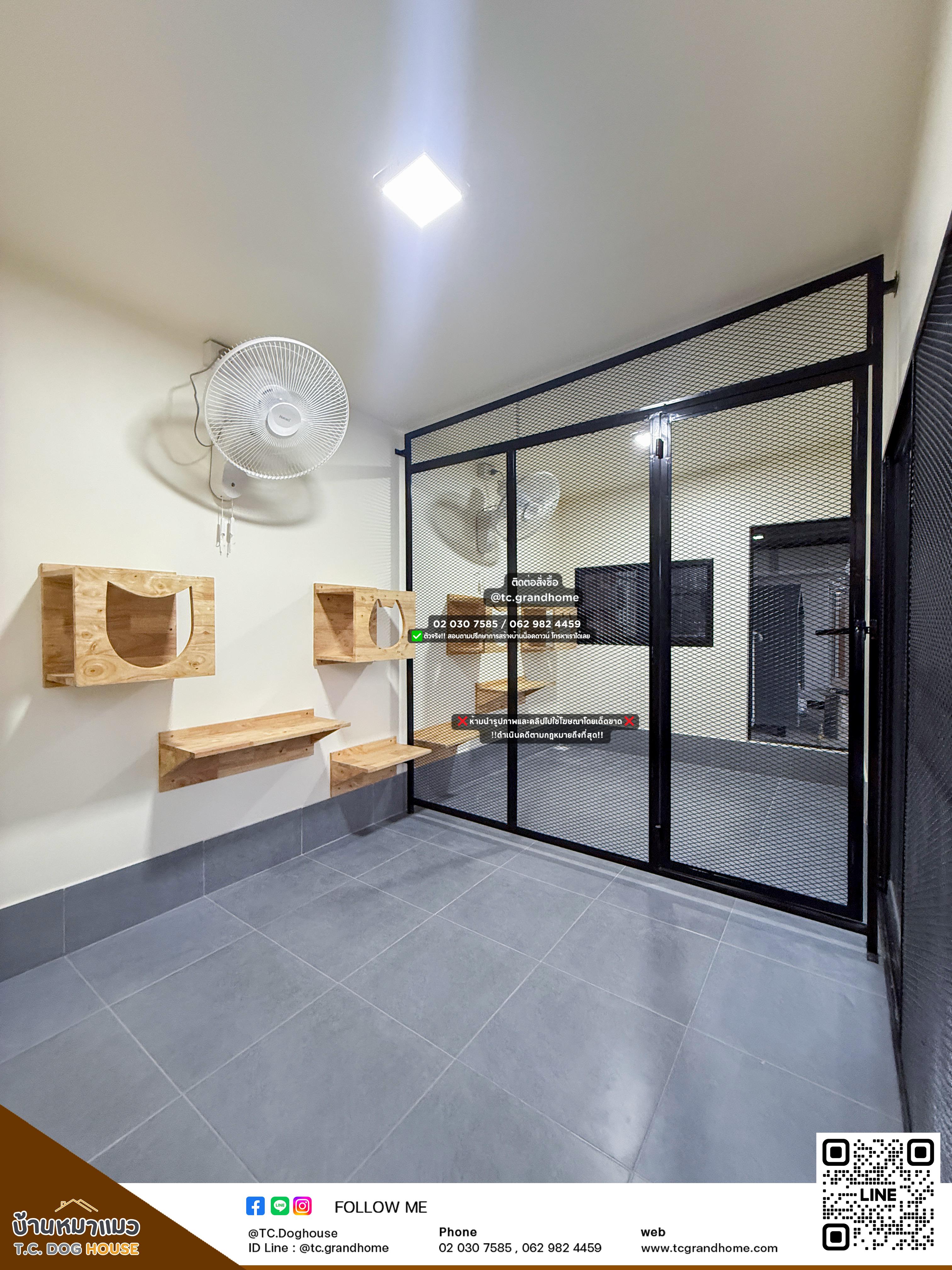 บ้านหมา บ้านแมว แบบ 19 คลาสสิคสไตล์ ขนาด 220x380x220cm. - Image 6