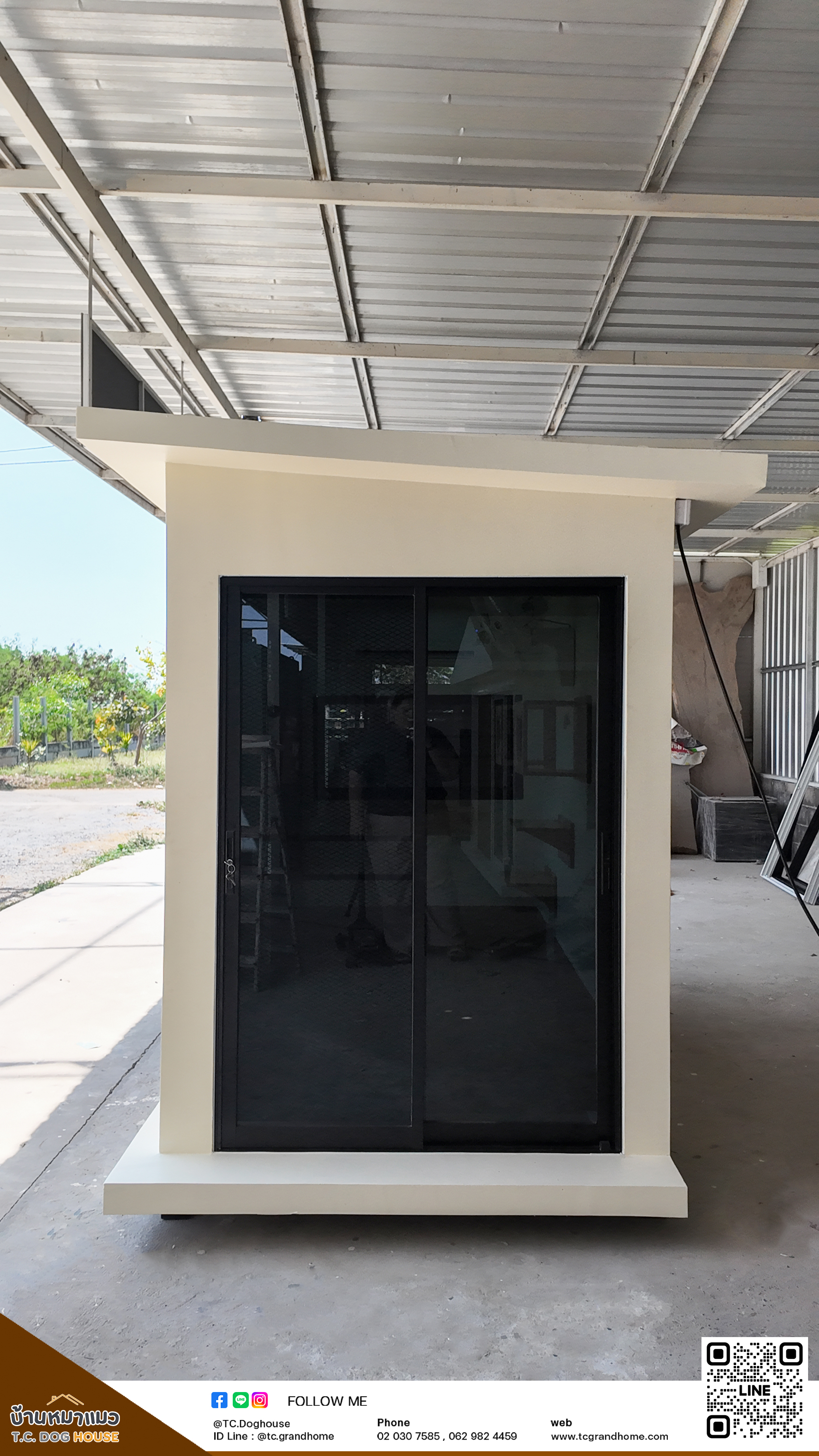 บ้านหมา บ้านแมว แบบ 44 โมเดิร์นสไตล์ ขนาด 150x300x200cm. - Image 4