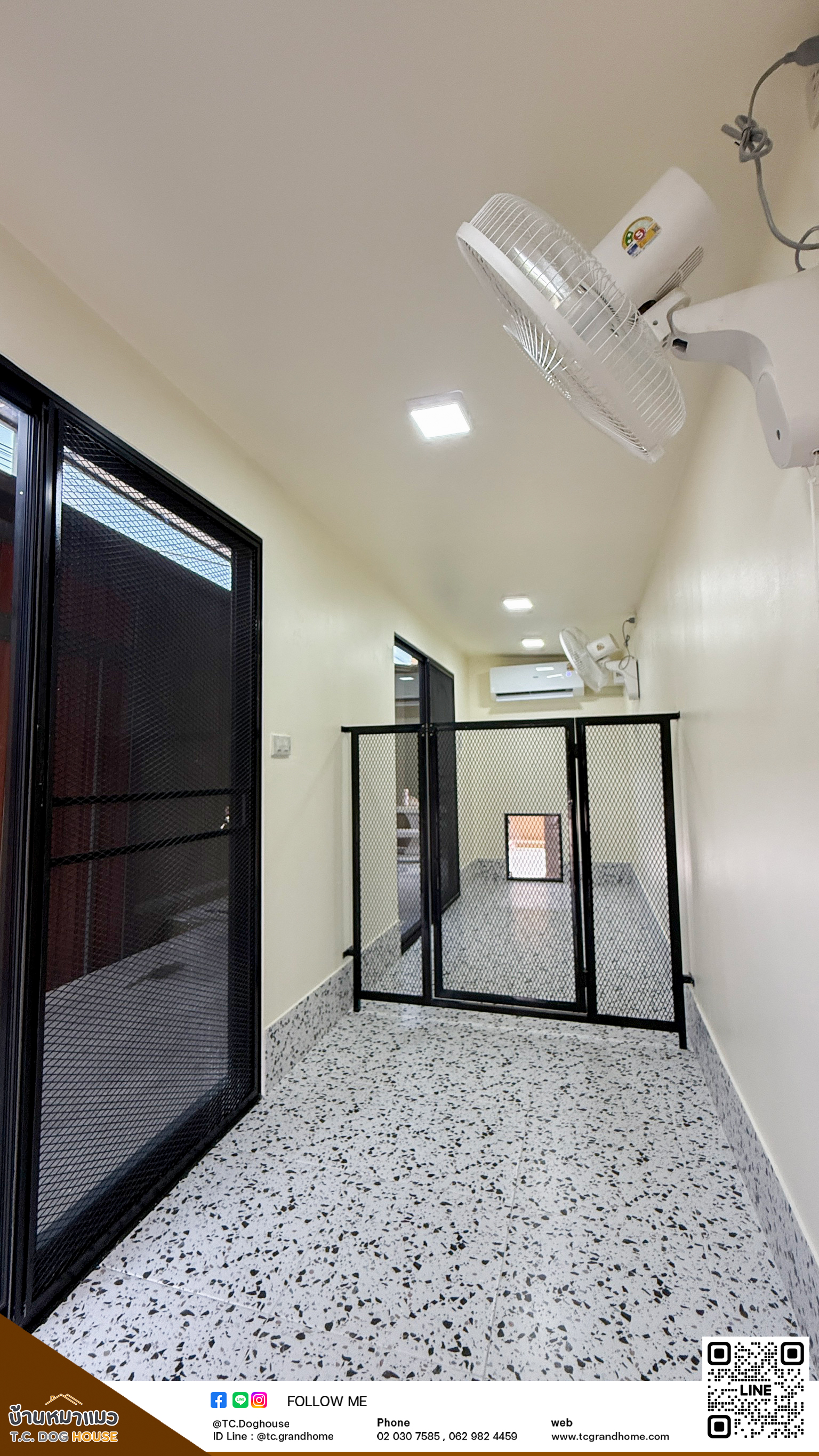 บ้านหมา บ้านแมว แบบ 3 โมเดิร์นสไตล์ ขนาด 150x600x220cm. - Image 6