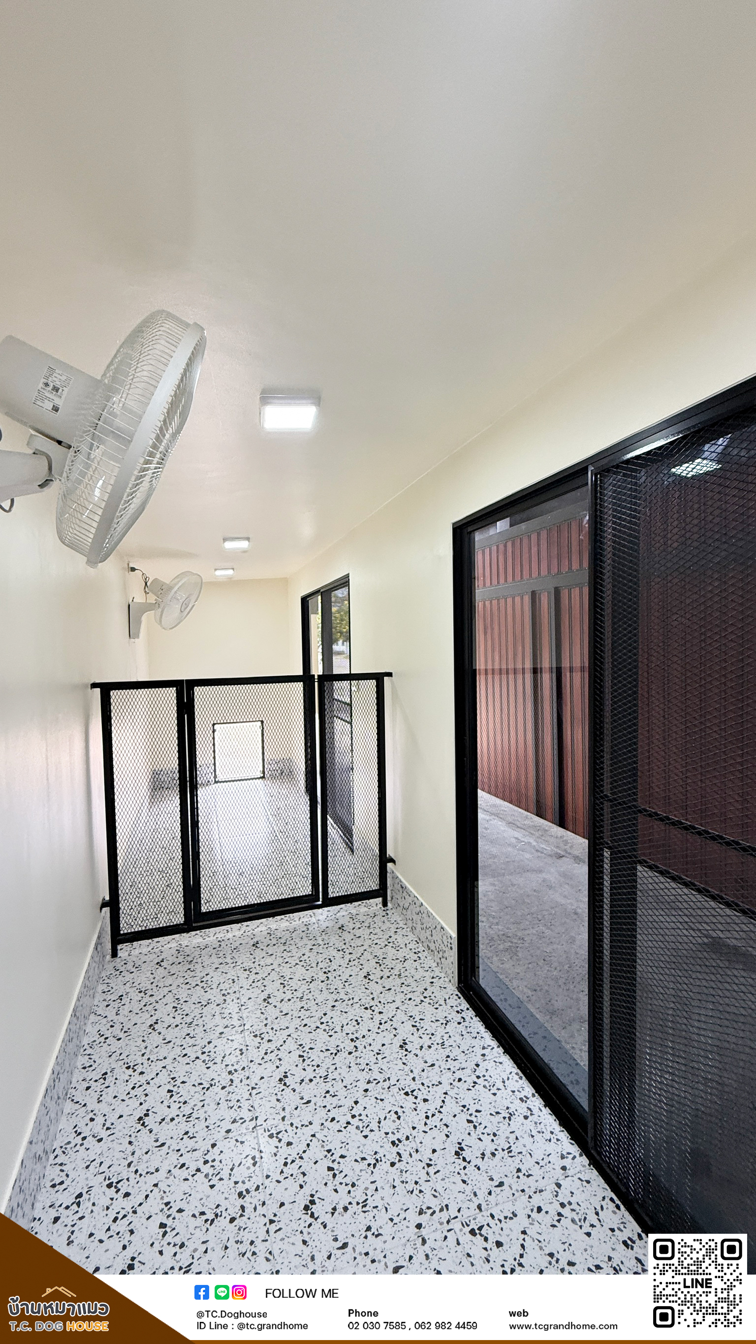 บ้านหมา บ้านแมว แบบ 3 โมเดิร์นสไตล์ ขนาด 150x600x220cm. - Image 7
