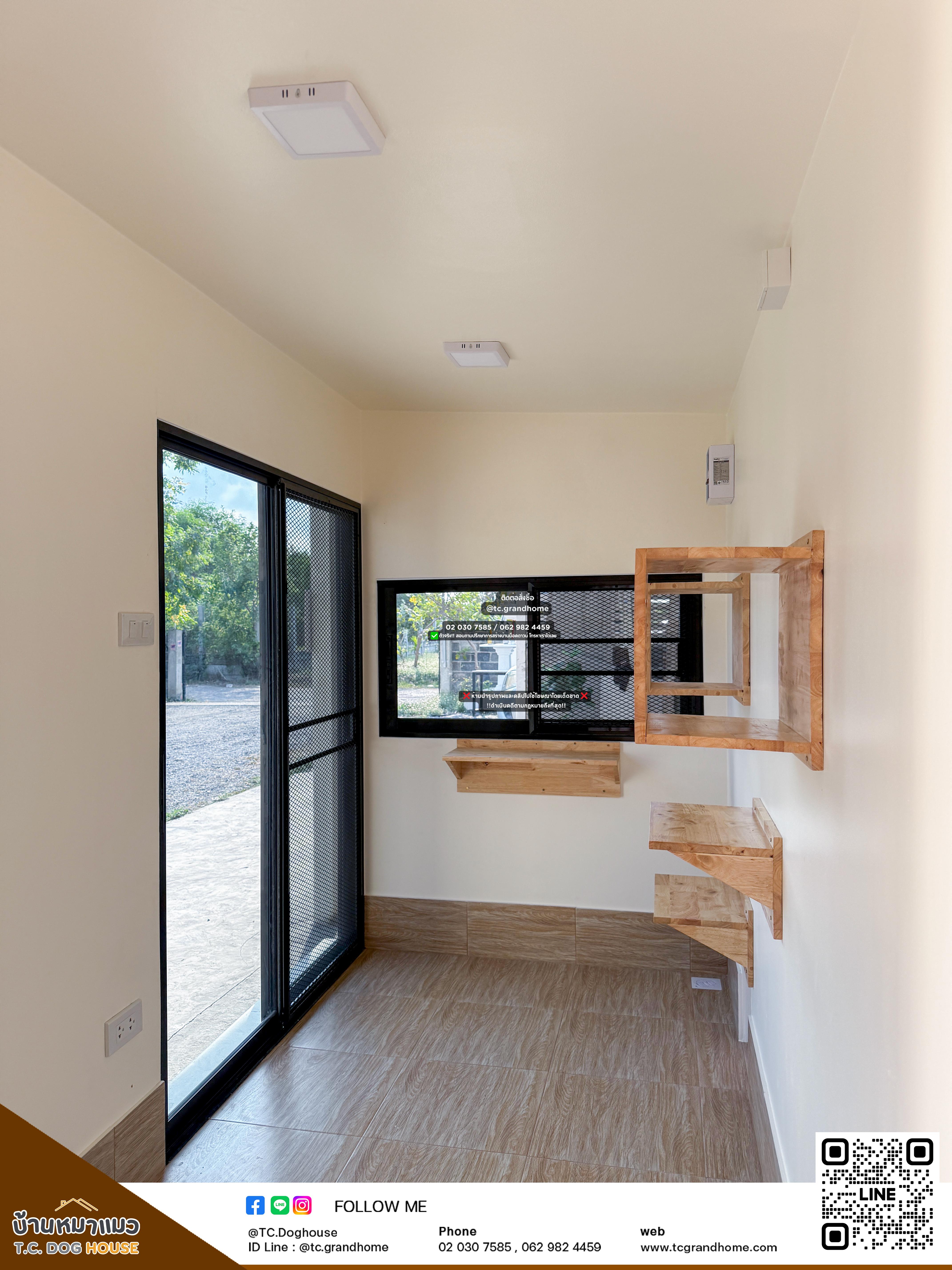 บ้านหมา บ้านแมว แบบ 44 โมเดิร์นสไตล์ ขนาด 150x300x200cm. - Image 7