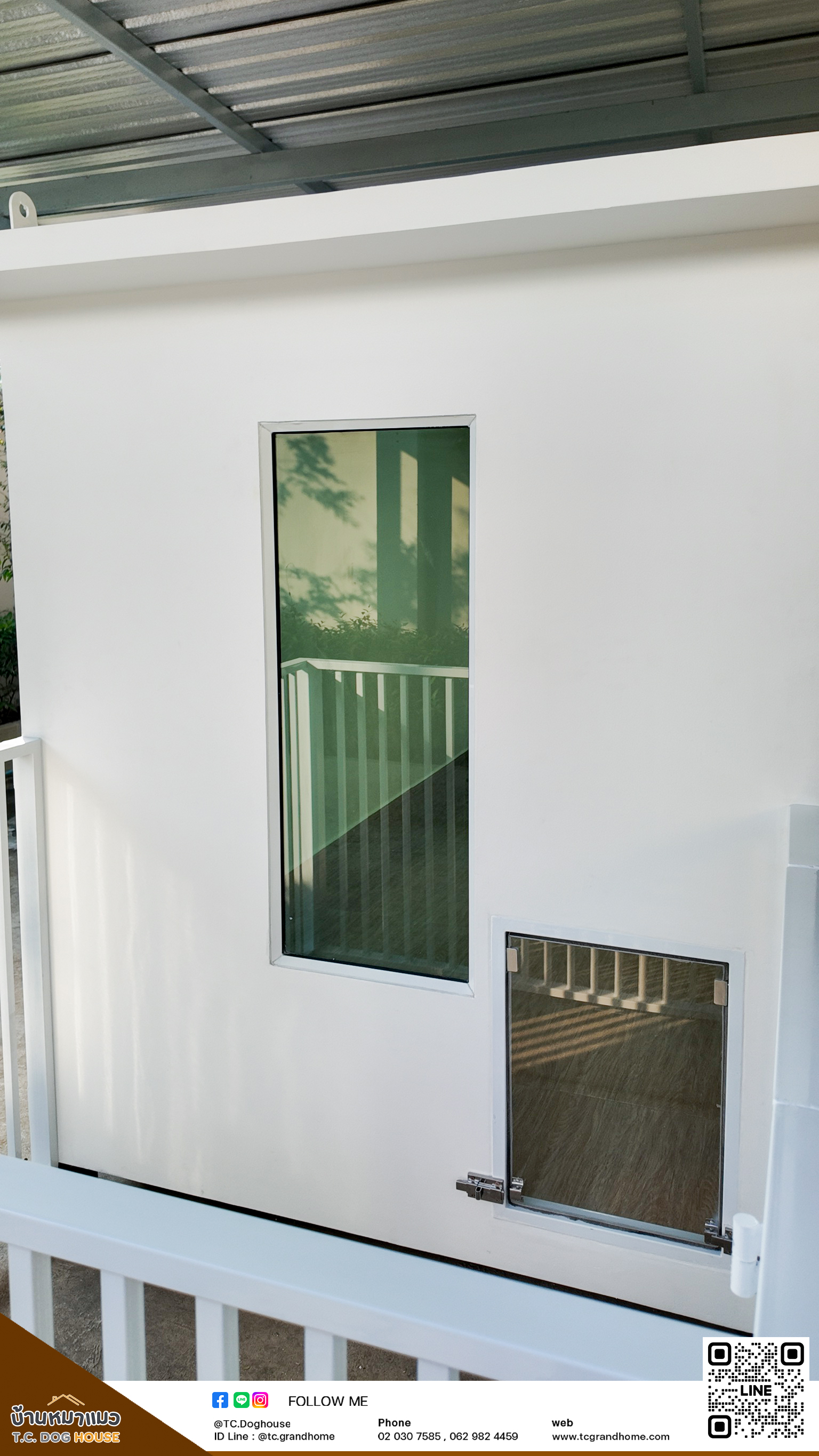 บ้านหมา บ้านแมว แบบ 45 นอร์ดิกสไตล์ ขนาด 150x300x220cm. - Image 6