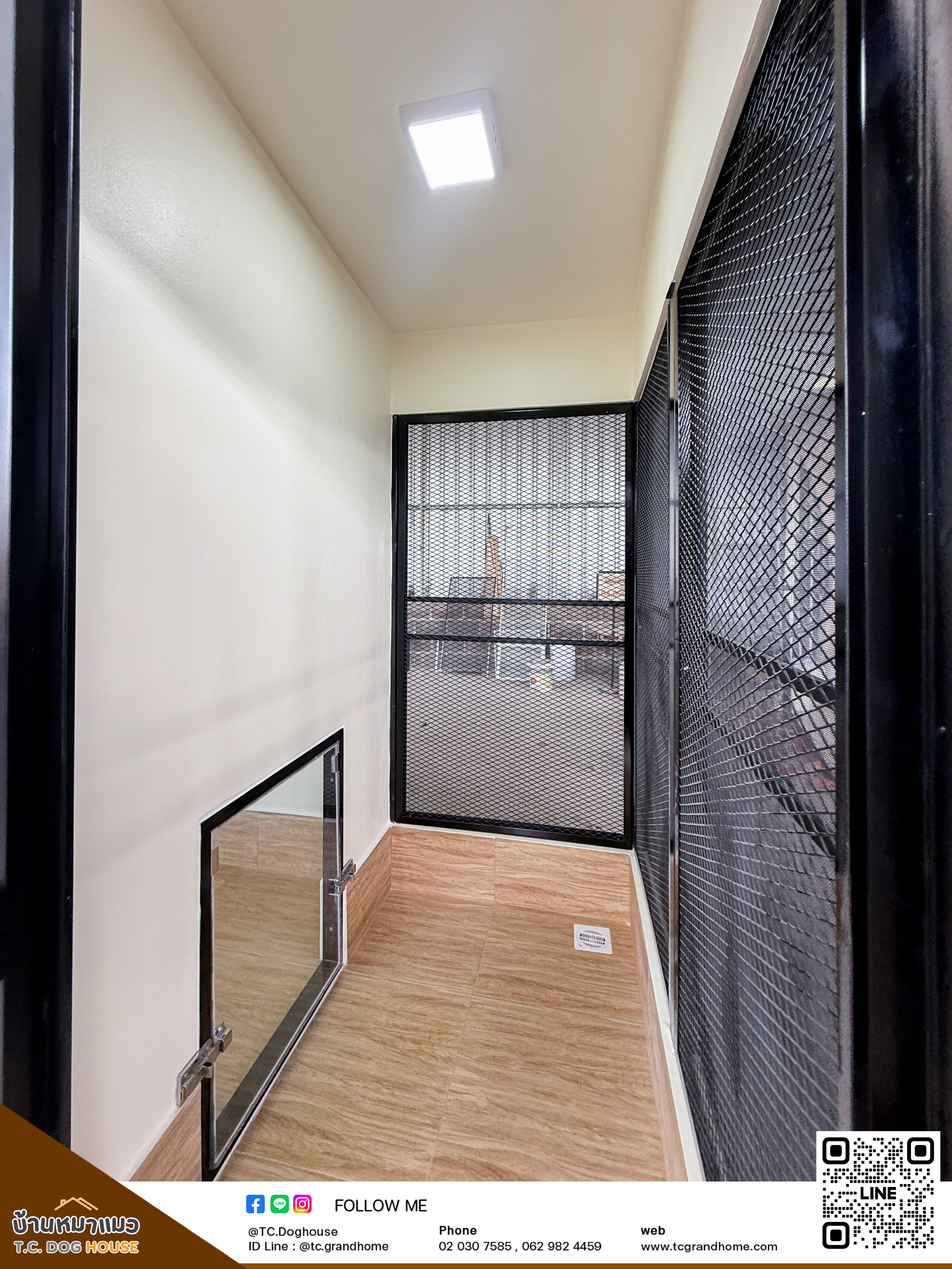 บ้านหมา บ้านแมว แบบ 4 โมเดิร์นสไตล์ ขนาด 150x300x200cm. - Image 9