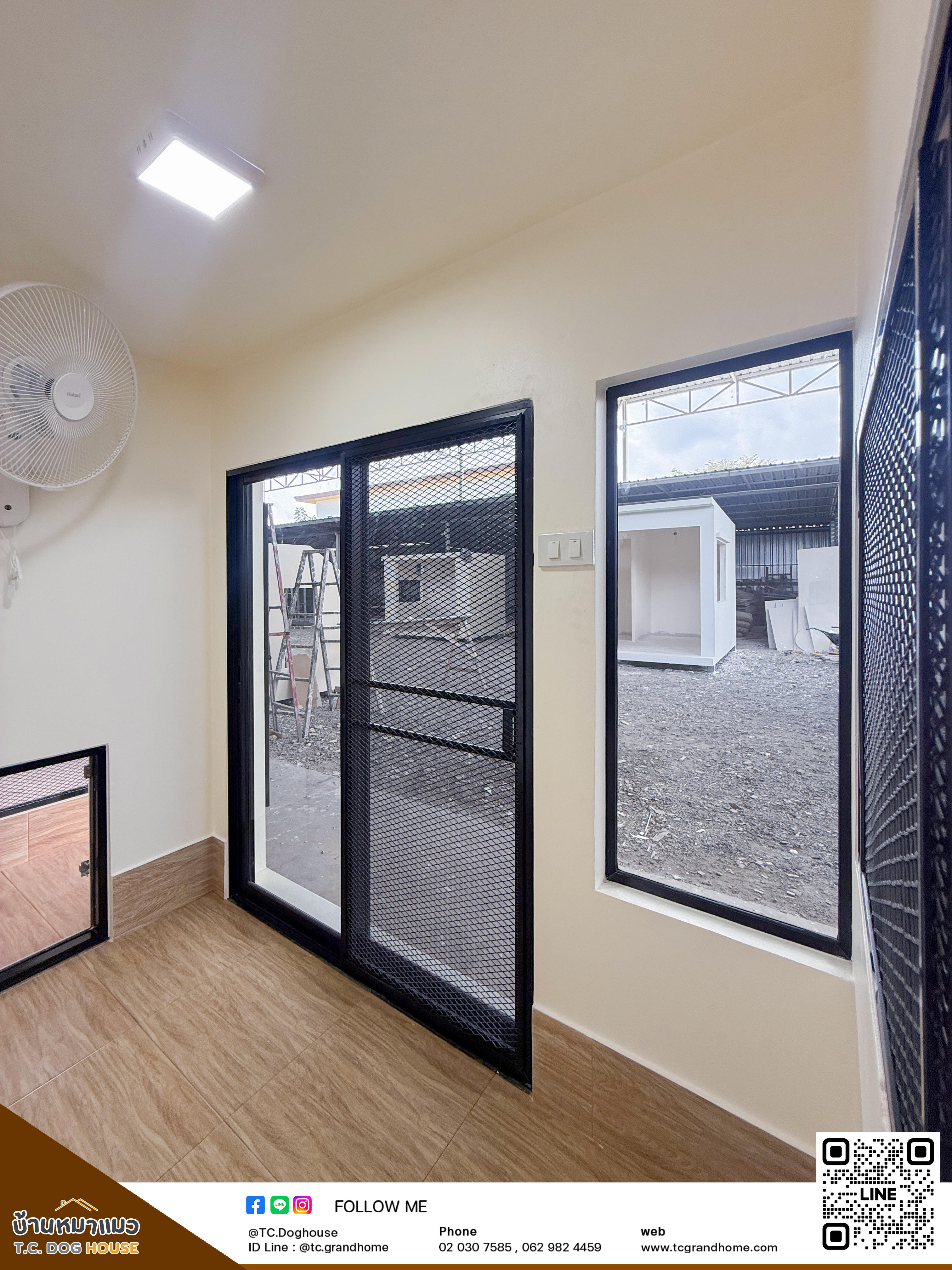 บ้านหมา บ้านแมว แบบ 4 โมเดิร์นสไตล์ ขนาด 150x300x200cm. - Image 7
