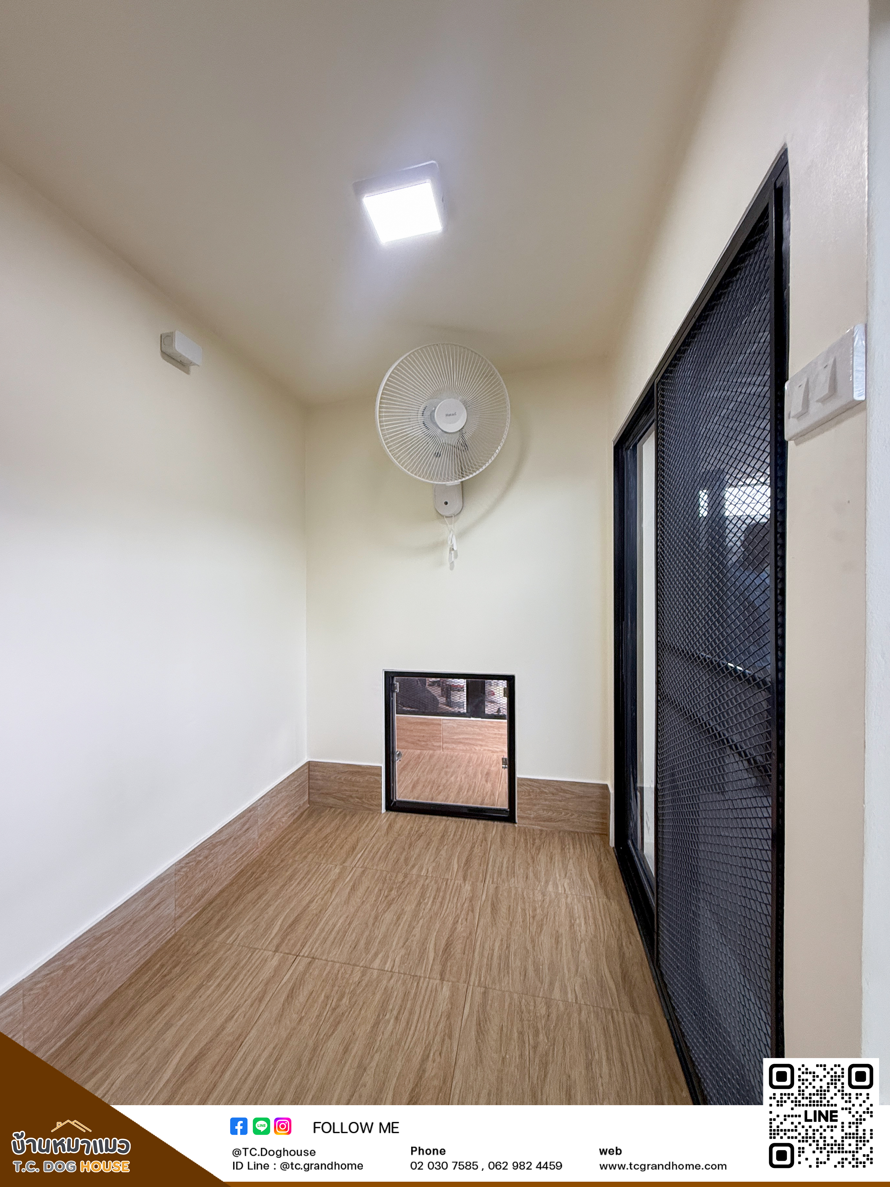 บ้านหมา บ้านแมว แบบ 4 โมเดิร์นสไตล์ ขนาด 150x300x200cm. - Image 6