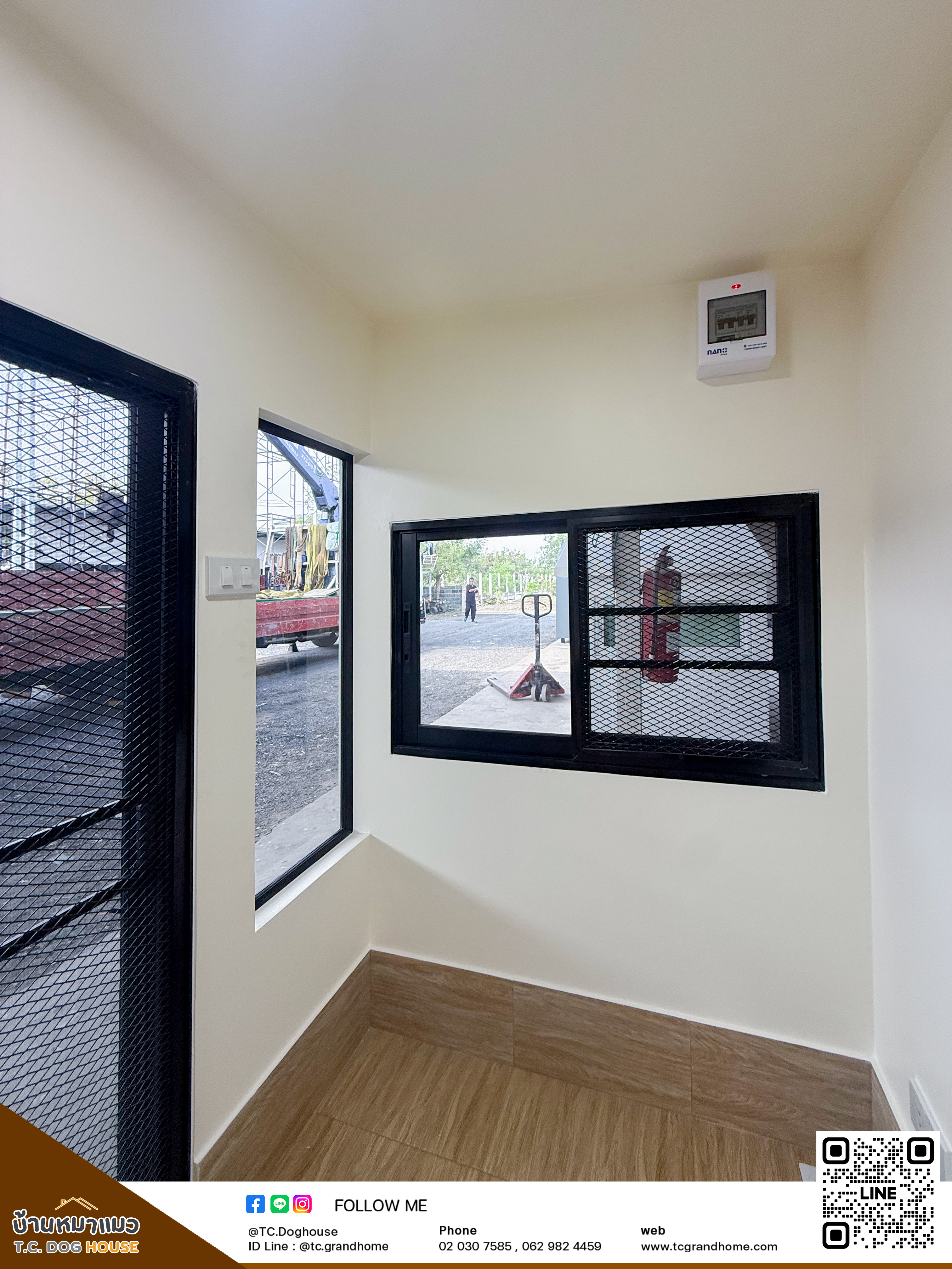 บ้านหมา บ้านแมว แบบ 4 โมเดิร์นสไตล์ ขนาด 150x300x200cm. - Image 8