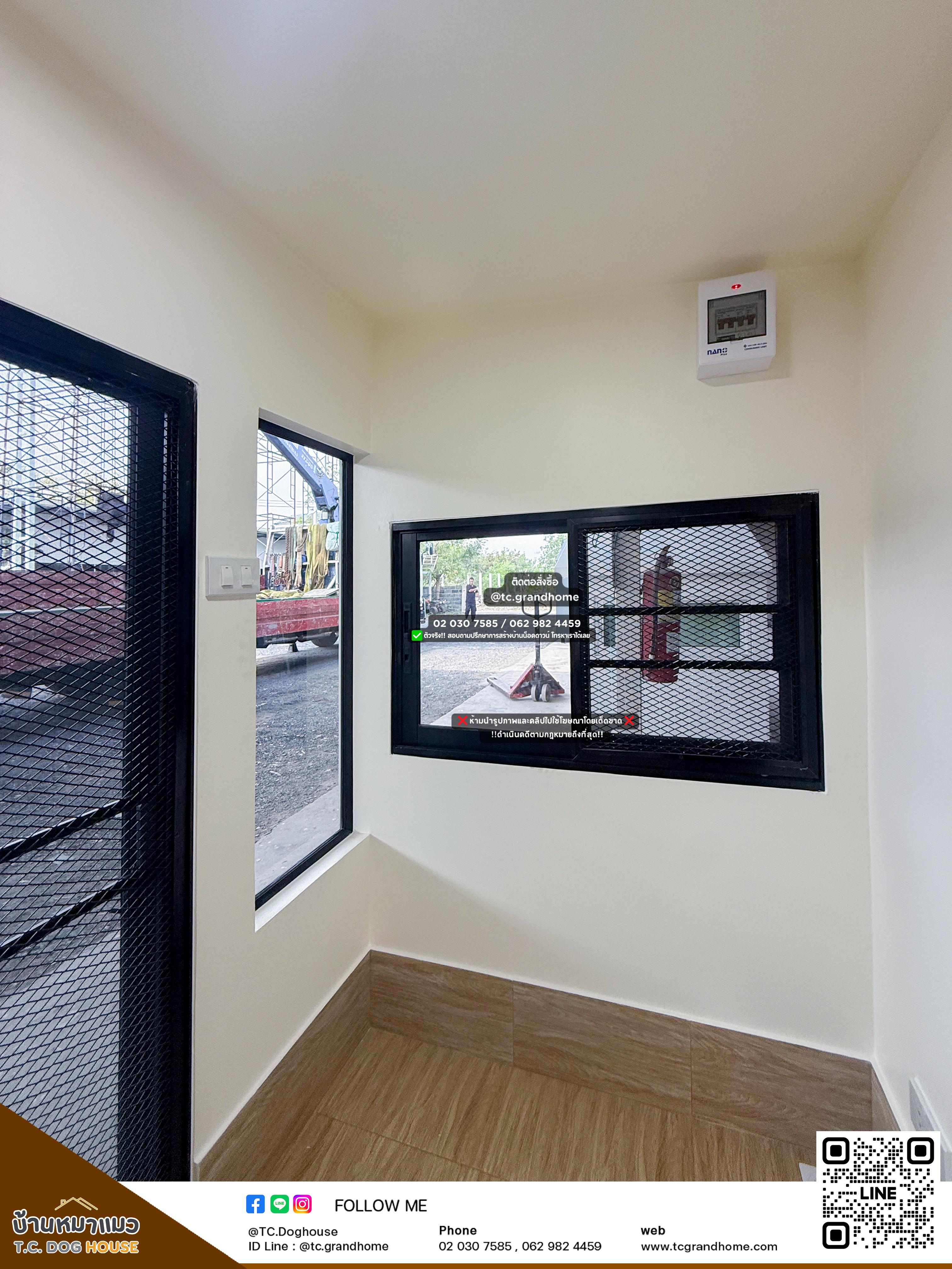 บ้านหมา บ้านแมว แบบ 4 โมเดิร์นสไตล์ ขนาด 150x300x200cm. - Image 8