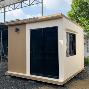 ห้องพัก ห้องแม่บ้าน แบบ 1 โมเดิร์นสไตล์ ขนาด 300x300x250cm. (พร้อมห้องน้ำ)
