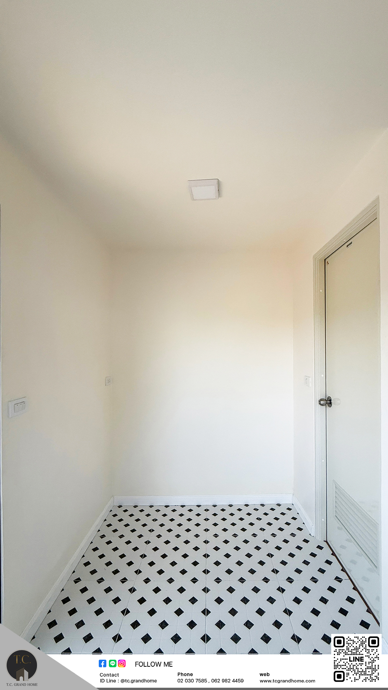 ห้องพัก ห้องแม่บ้าน แบบ 1 โมเดิร์นสไตล์ ขนาด 300x300x250cm. (พร้อมห้องน้ำ) - Image 9