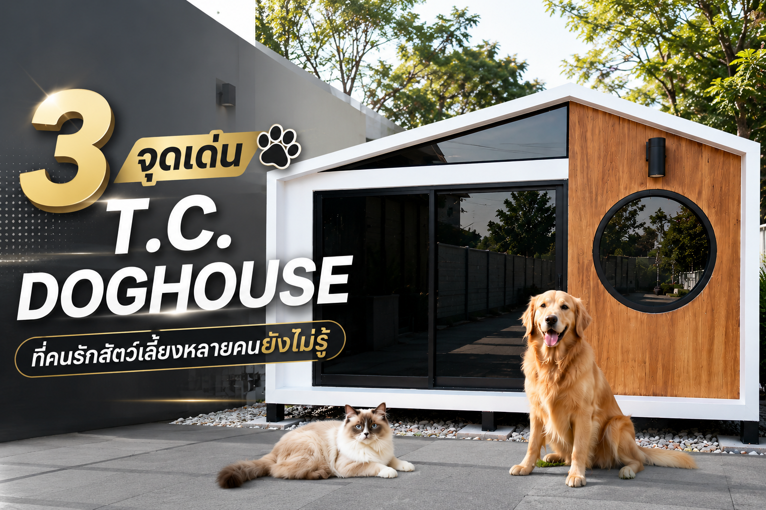 3 จุดเด่น T.C. Doghouse ที่คนรักสัตว์เลี้ยงหลายคนยังไม่รู้