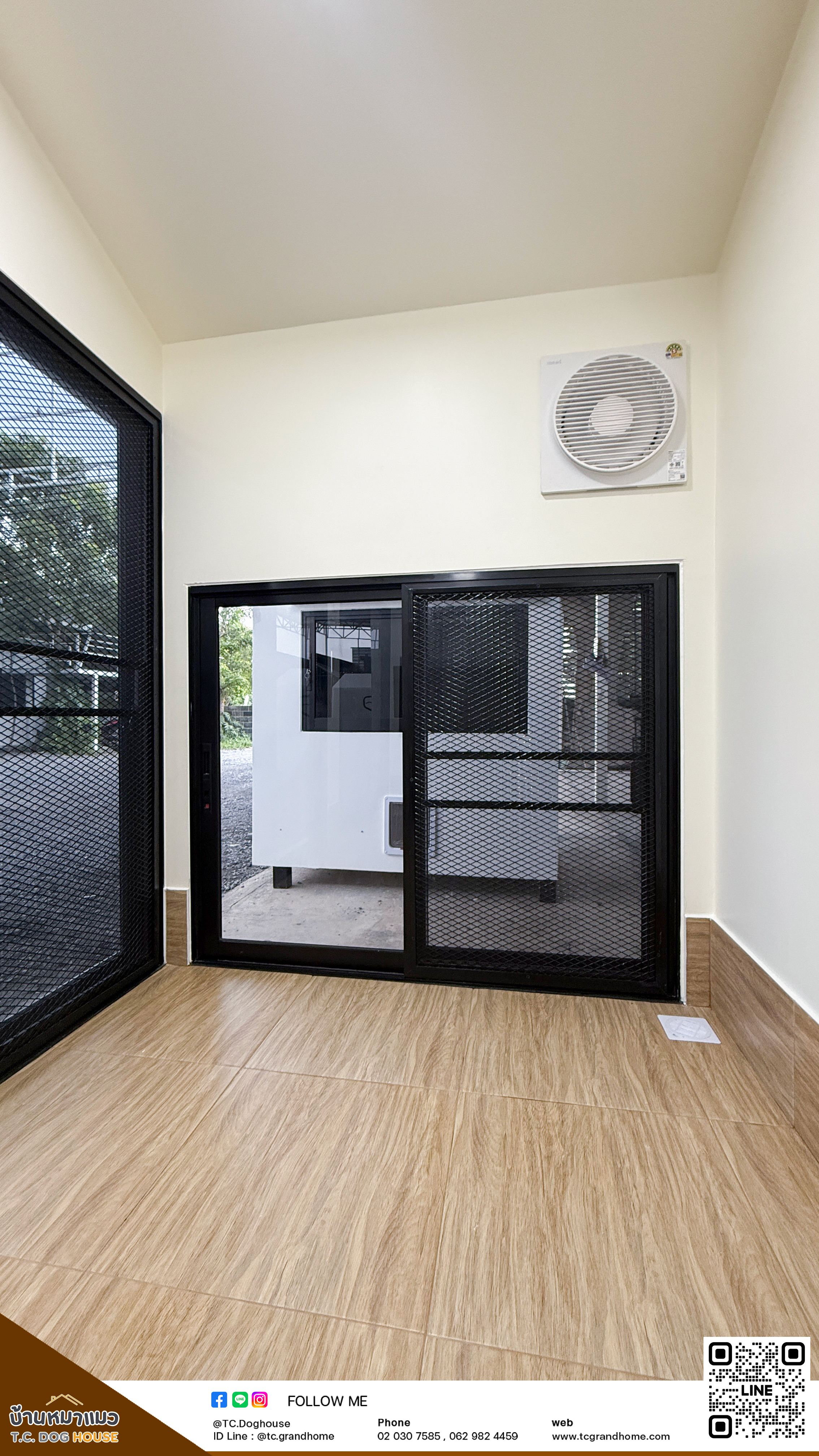บ้านหมา บ้านแมว แบบ 45 นอร์ดิกสไตล์ ขนาด 150x300x220cm. - Image 6