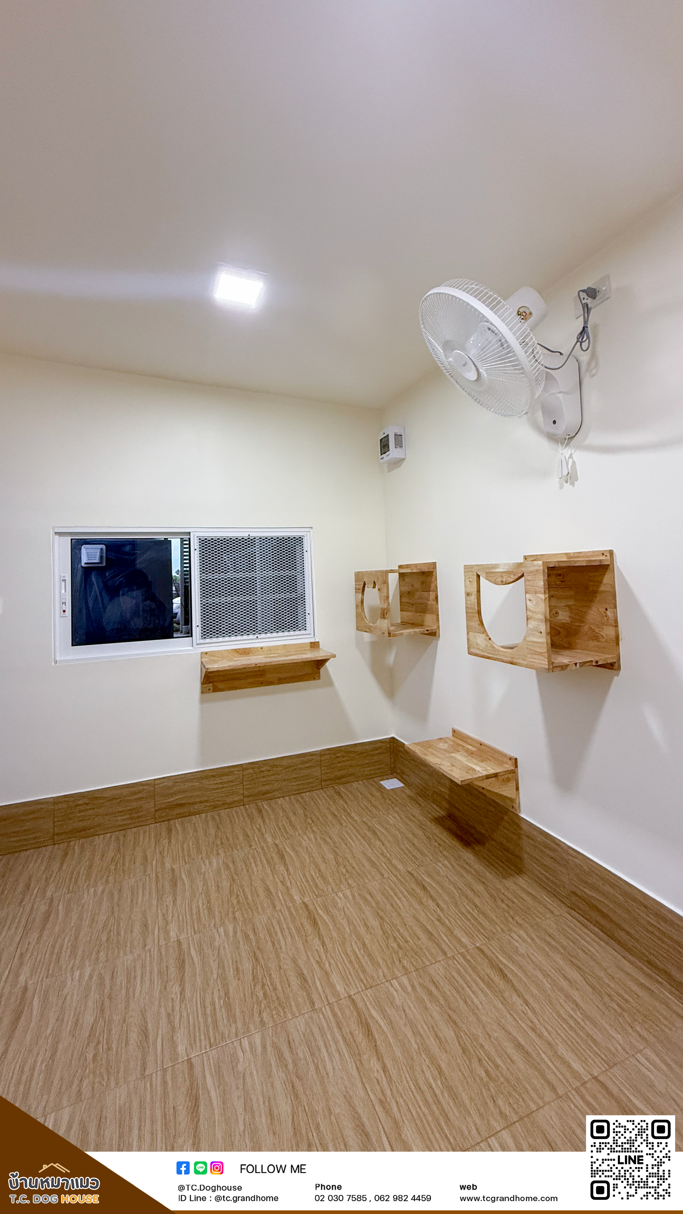 บ้านหมา บ้านแมว แบบ 53 โมเดิร์นสไตล์ ขนาด 240x300x240cm. - Image 6