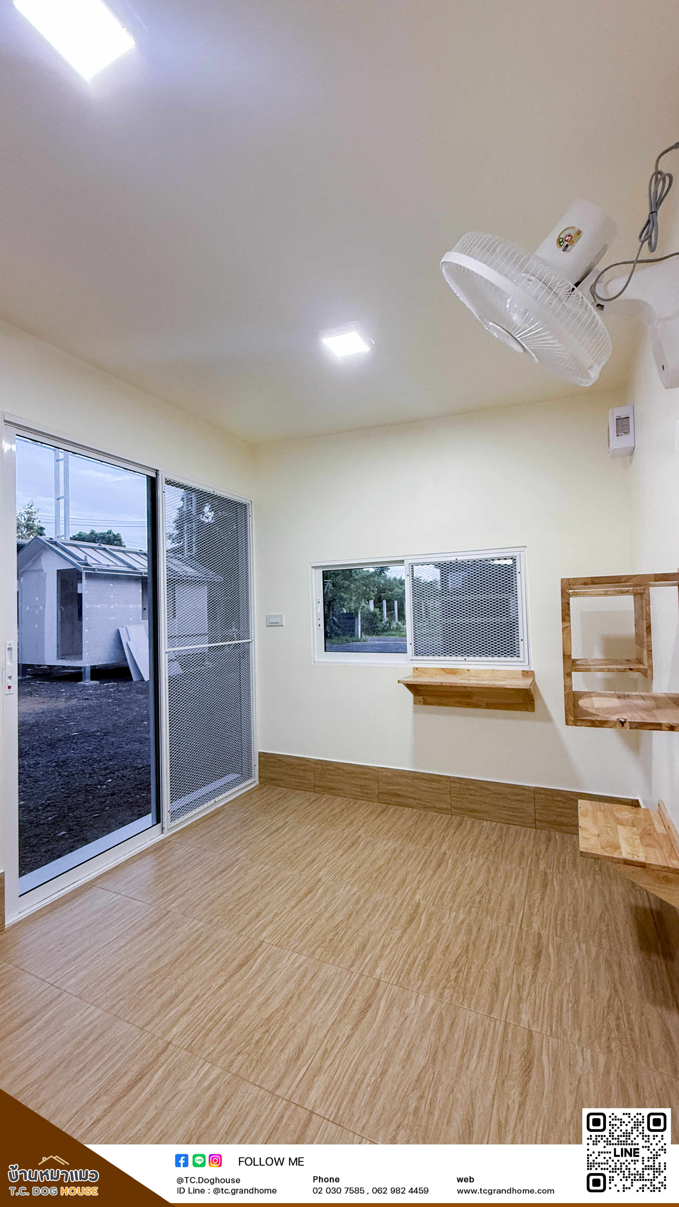 บ้านหมา บ้านแมว แบบ 53 โมเดิร์นสไตล์ ขนาด 240x300x240cm. - Image 9
