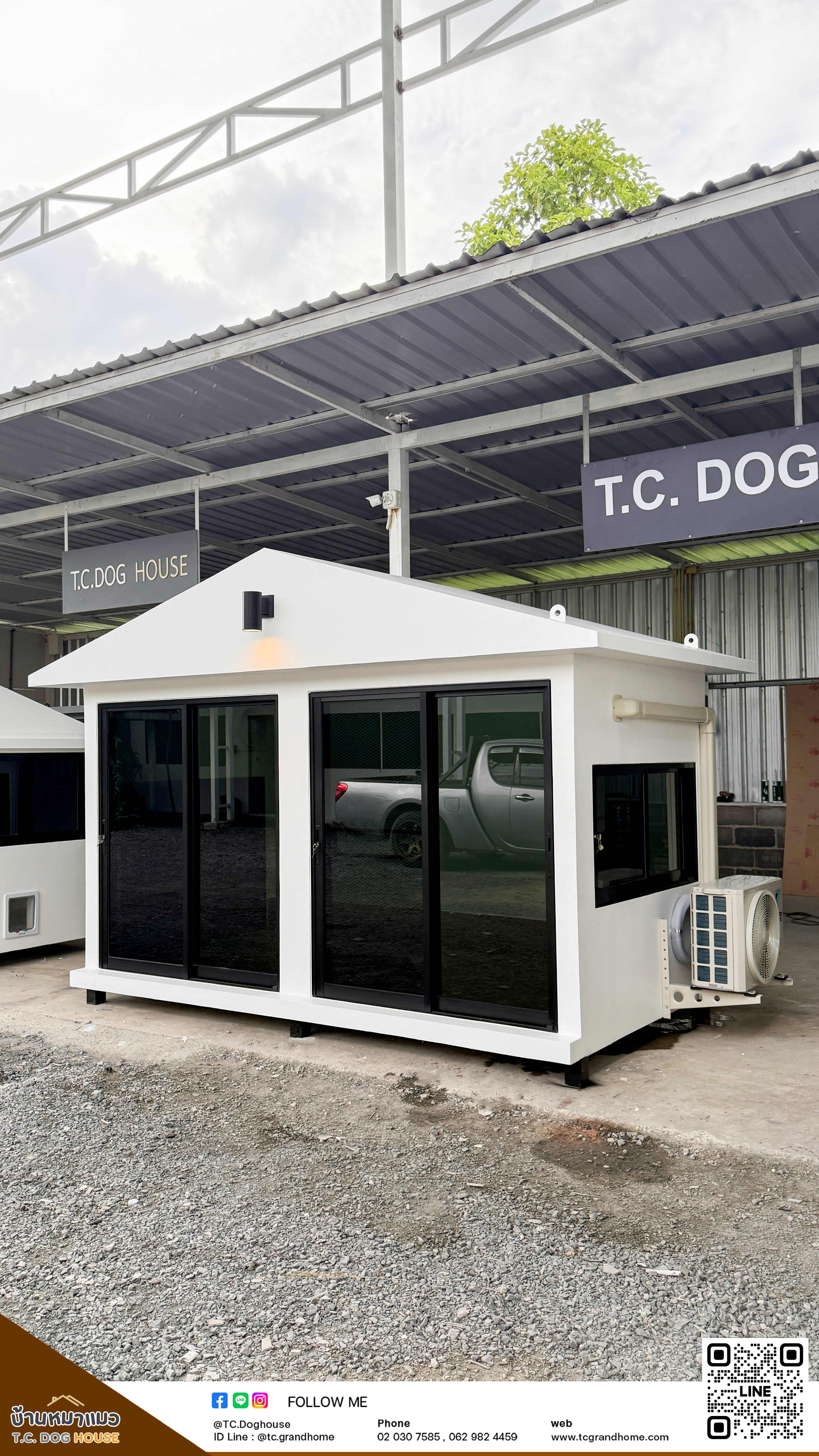 บ้านหมา บ้านแมว แบบ 45 นอร์ดิกสไตล์ ขนาด 150x300x220cm. - Image 3
