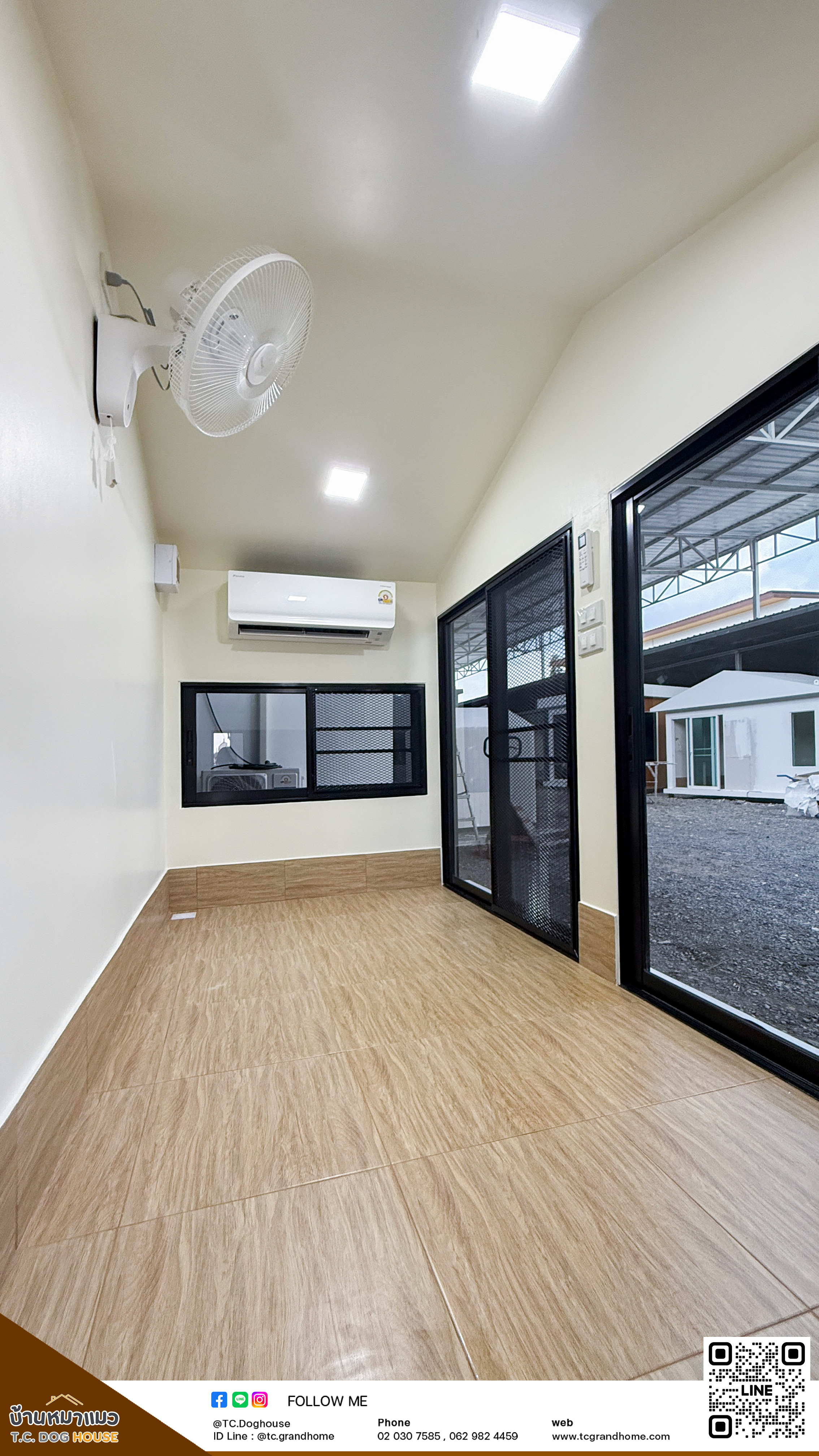 บ้านหมา บ้านแมว แบบ 45 นอร์ดิกสไตล์ ขนาด 150x300x220cm. - Image 5