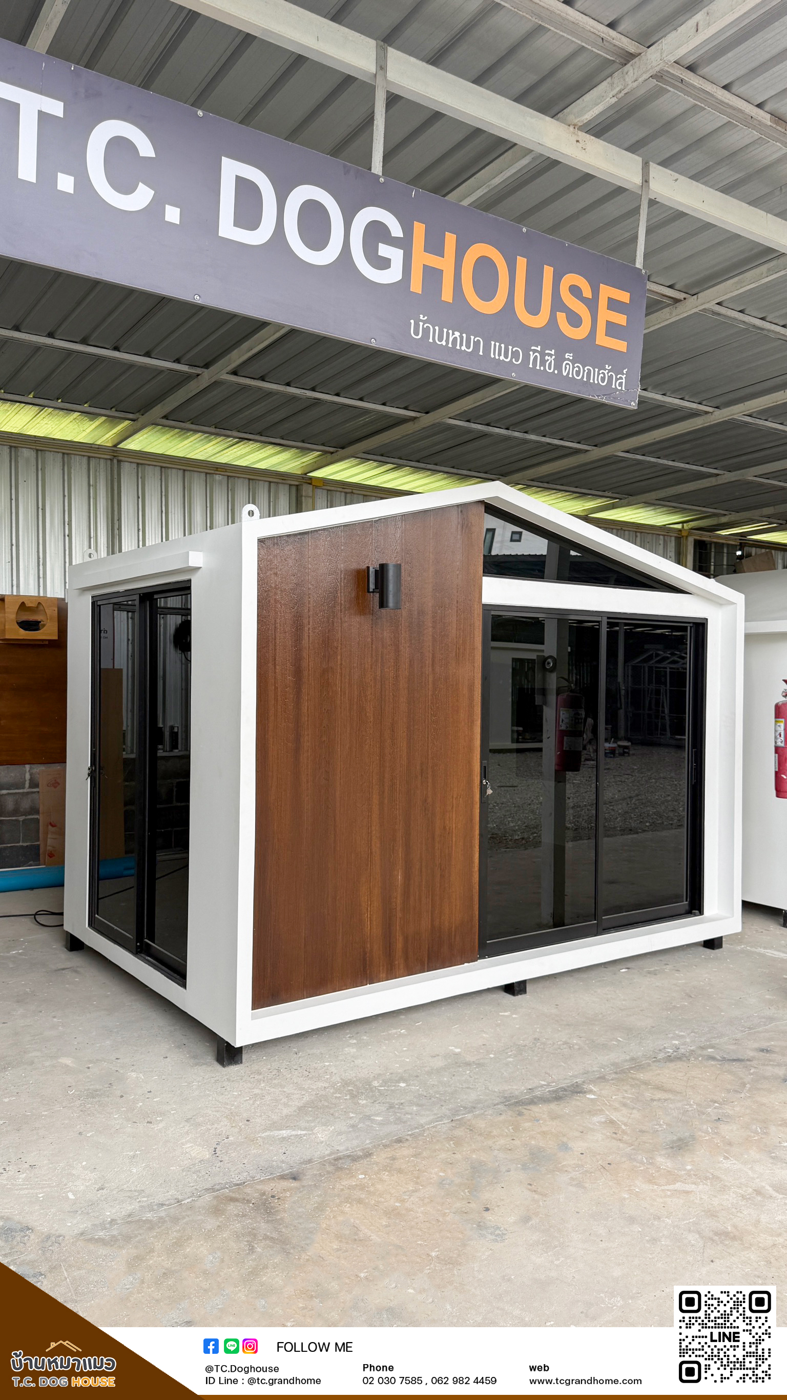 บ้านหมา บ้านแมว แบบ 11 นอร์ดิกสไตล์ ขนาด 200x300x220cm. - Image 5