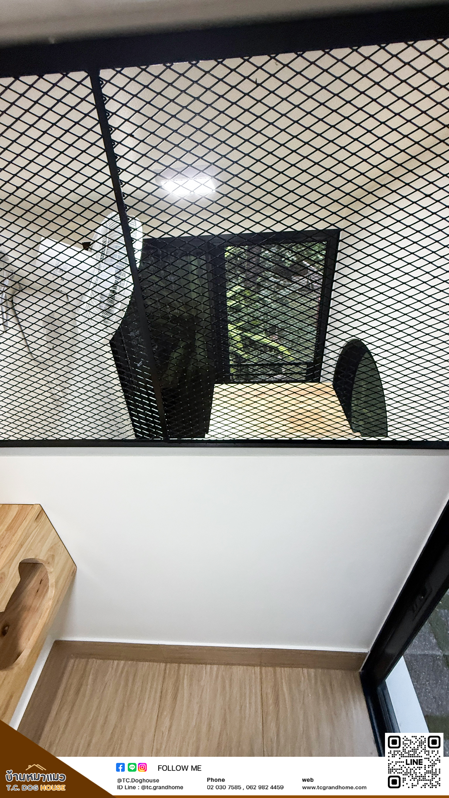 บ้านหมา บ้านแมว แบบ 11 นอร์ดิกสไตล์ ขนาด 150x300x200cm. - Image 3