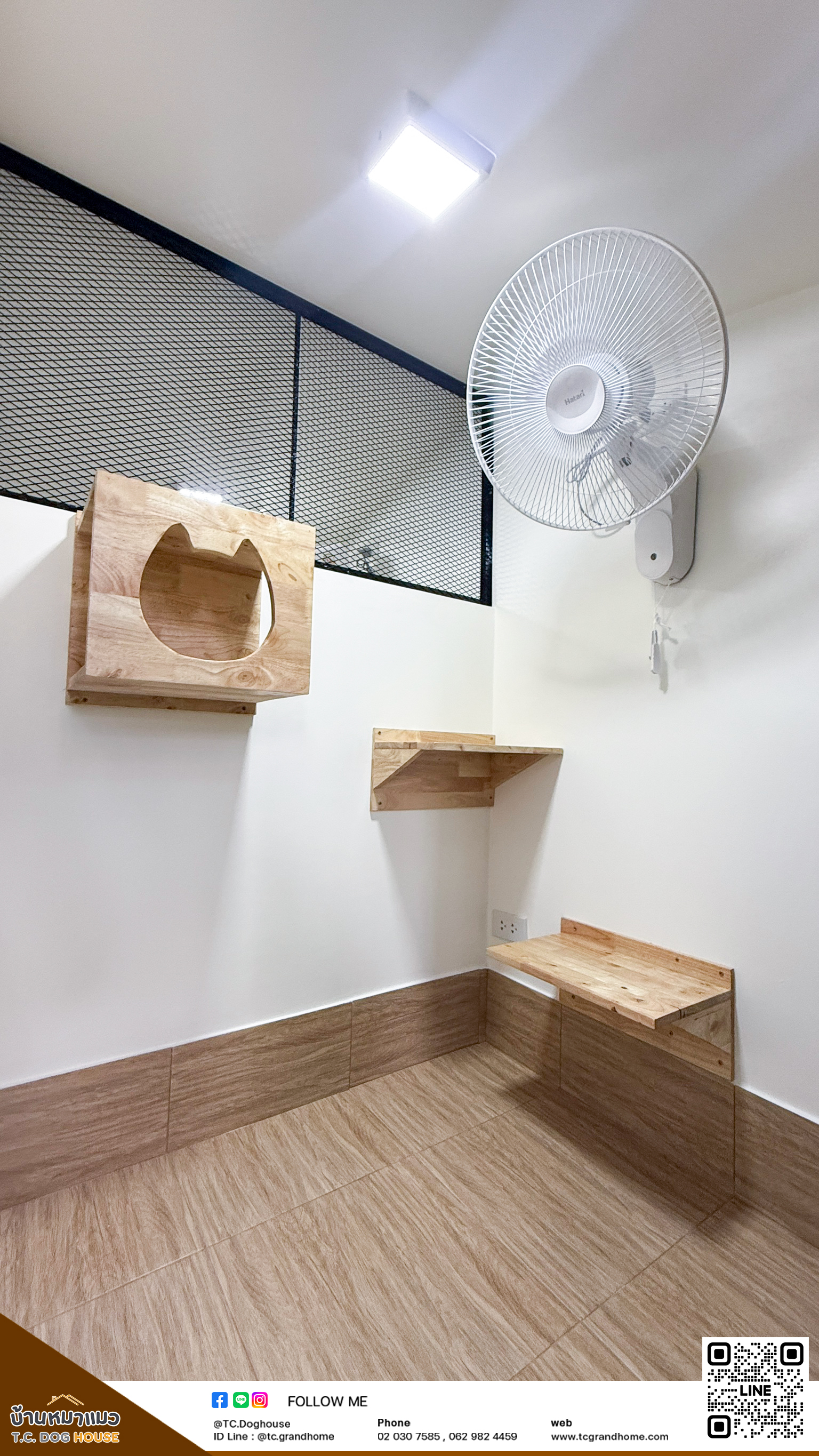 บ้านหมา บ้านแมว แบบ 11 นอร์ดิกสไตล์ ขนาด 150x300x200cm. - Image 4