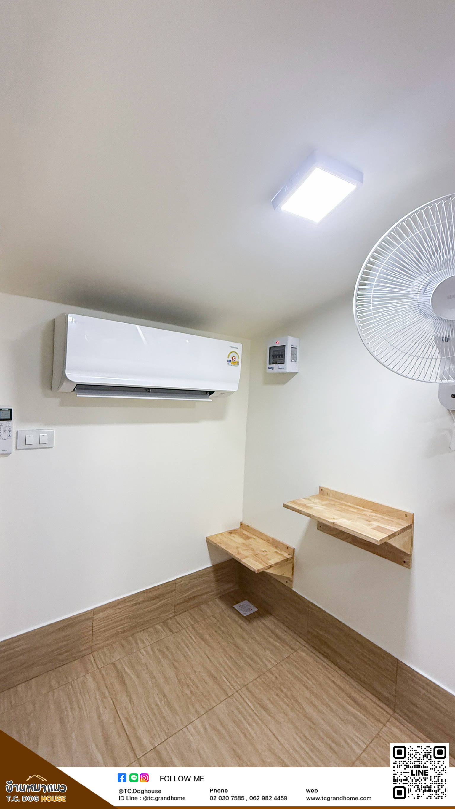 บ้านหมา บ้านแมว แบบ 11 นอร์ดิกสไตล์ ขนาด 150x300x200cm. - Image 9
