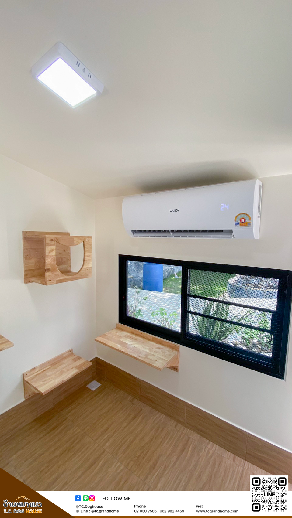 บ้านหมา บ้านแมว แบบ 11 นอร์ดิกสไตล์ ขนาด 200x300x220cm. - Image 9