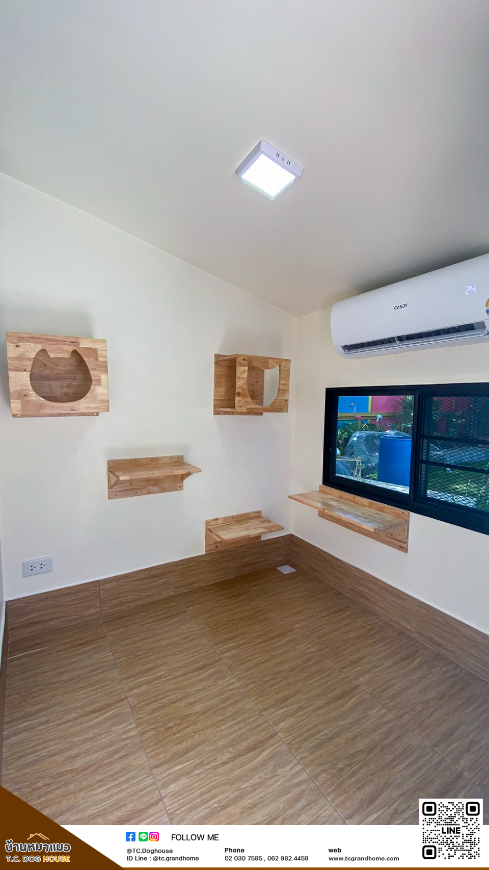 บ้านหมา บ้านแมว แบบ 11 นอร์ดิกสไตล์ ขนาด 200x300x220cm. - Image 10