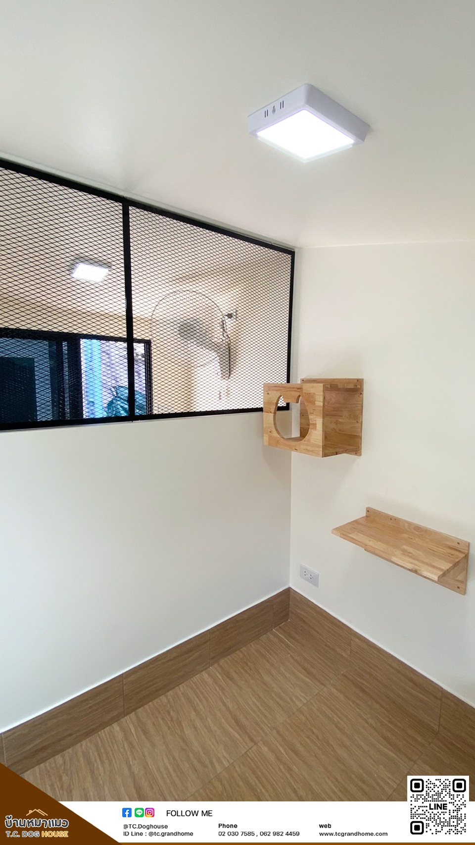 บ้านหมา บ้านแมว แบบ 11 นอร์ดิกสไตล์ ขนาด 200x300x220cm. - Image 11