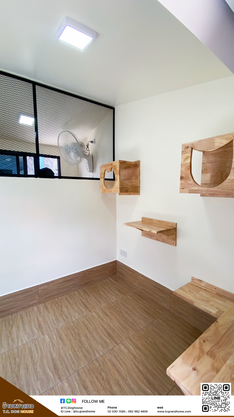 บ้านหมา บ้านแมว แบบ 11 นอร์ดิกสไตล์ ขนาด 200x300x220cm. - Image 14