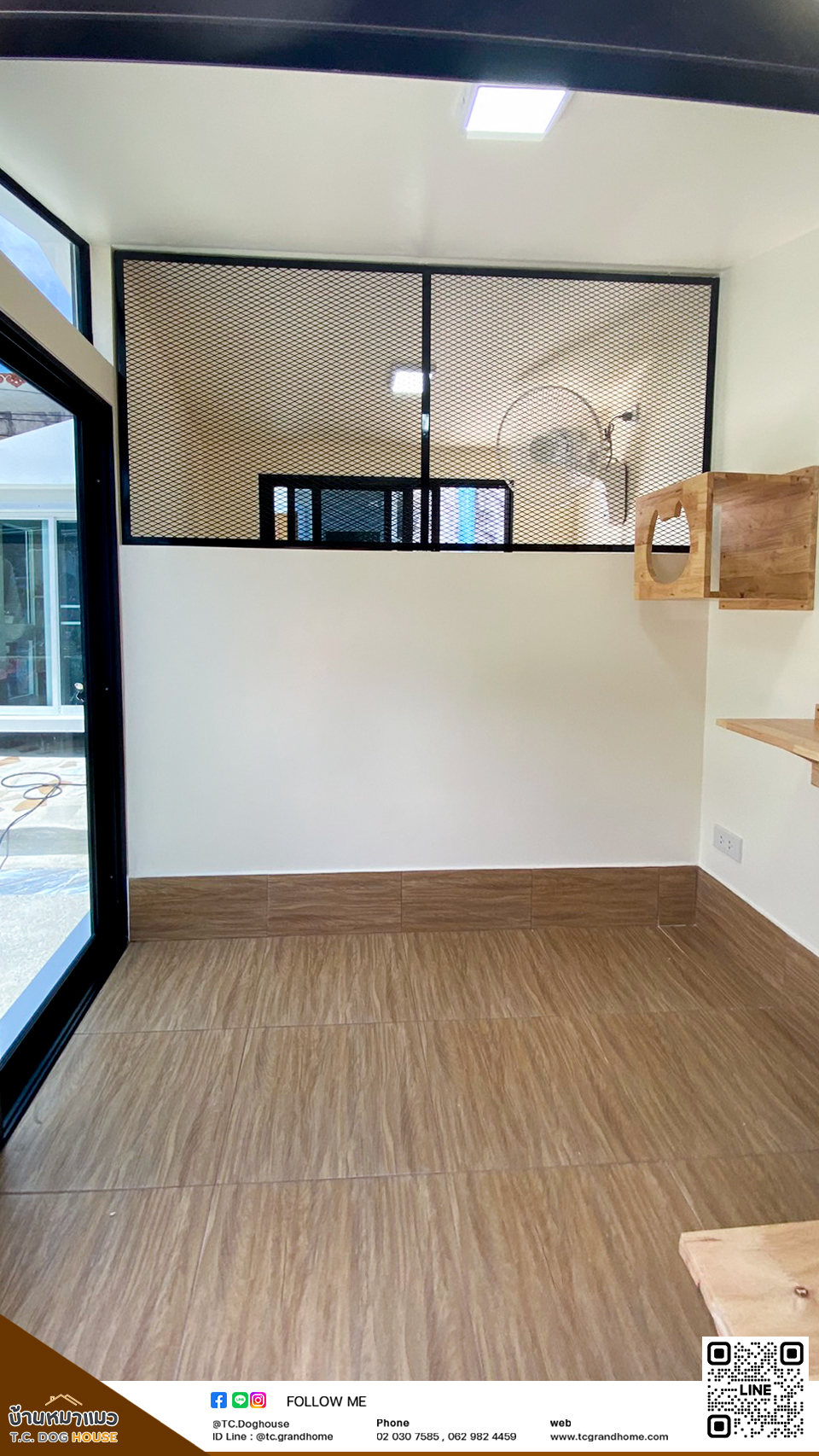 บ้านหมา บ้านแมว แบบ 11 นอร์ดิกสไตล์ ขนาด 200x300x220cm. - Image 8