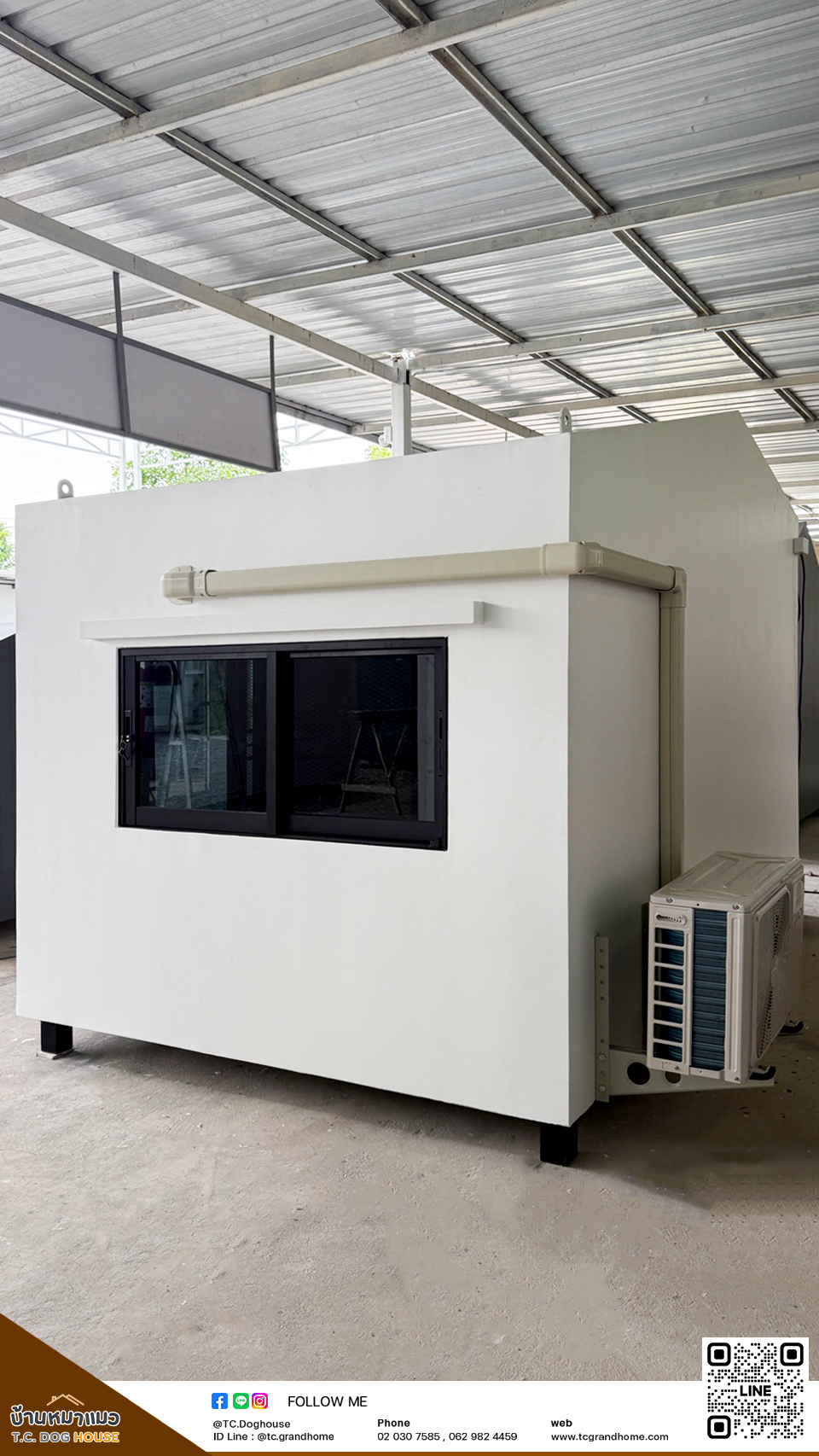 บ้านหมา บ้านแมว แบบ 11 นอร์ดิกสไตล์ ขนาด 200x300x220cm. - Image 6